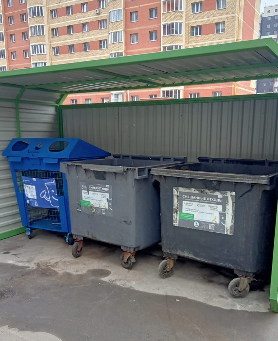 Для жителей городского округа Щёлково, построили новую контейнерную площадку